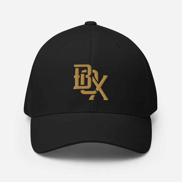 "BOX" Structured Twill Cap | E Luna Brand SELECT | 3 Old Gold Thread Logos [3D Puff Edition]