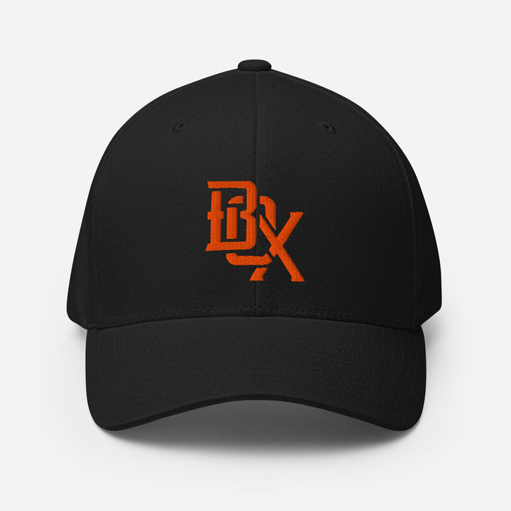 "BOX" Structured Twill Cap | E Luna Brand SELECT | 3 Orange Thread Logos [3D Puff Edition]