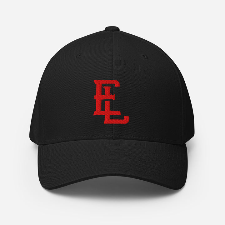 "EL" Structured Twill Cap | E Luna Brand ESSENTIAL | 2 Red Thread Logos