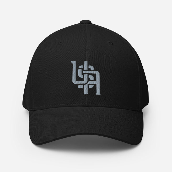 "USA" Structured Twill Cap | E Luna Brand ESSENTIAL | 2 Grey Thread Logos