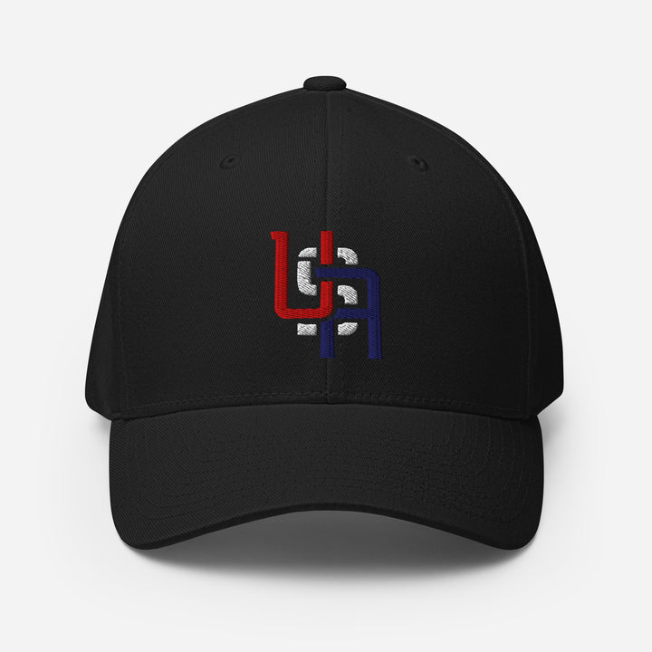 United States "USA" PREMIUM Structured Twill Cap — front view