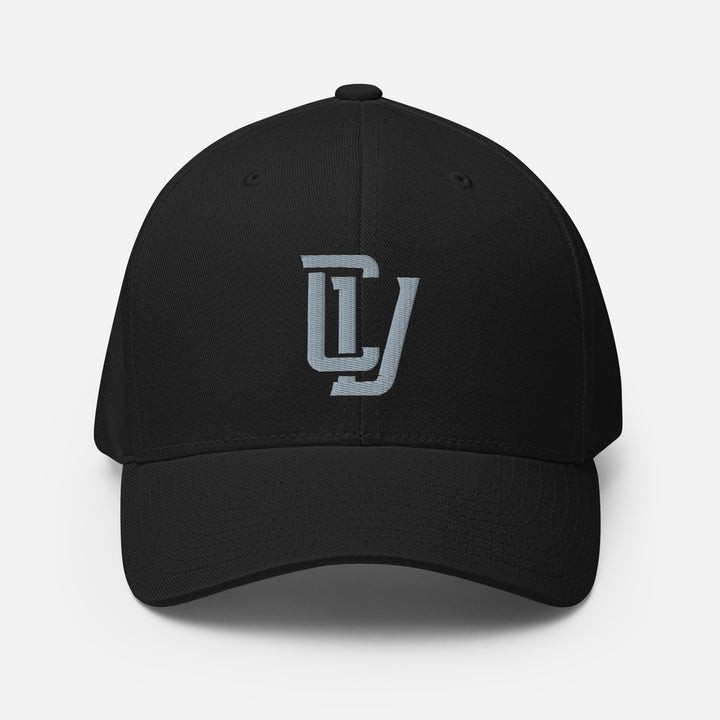"CV" Structured Twill Cap | E Luna Brand PREMIUM | 4 Grey Thread Logos | 3D Puff Edition