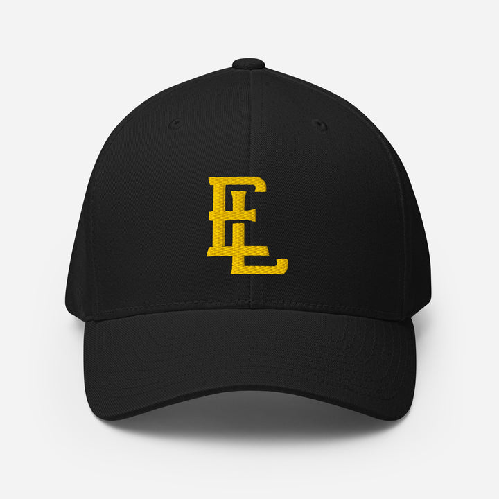 "EL" Structured Twill Cap | E Luna Brand SELECT | 3 Gold Thread Logos | 3D Puff Edition