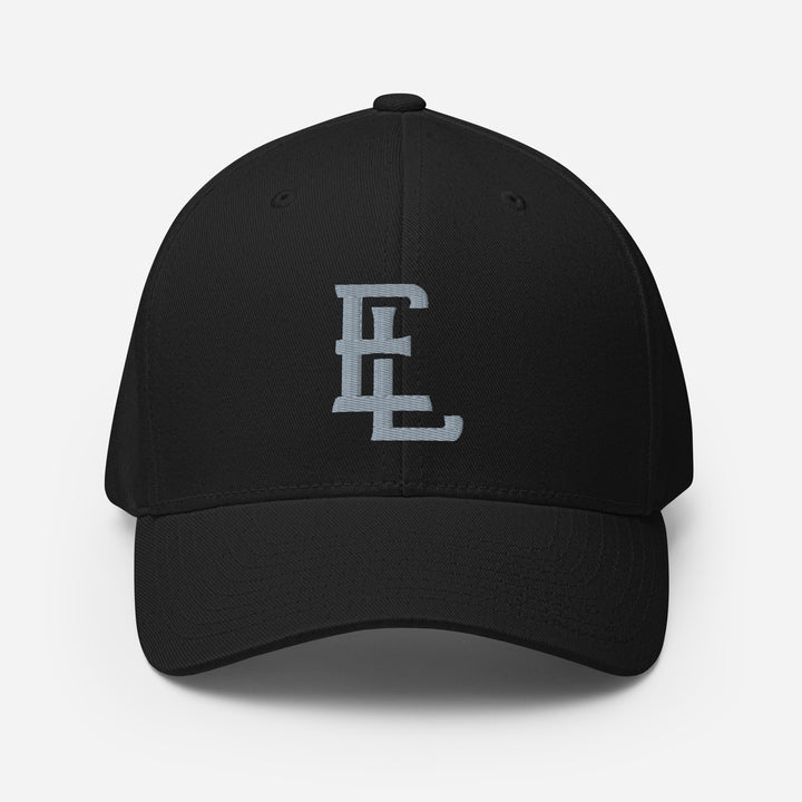 "EL" Structured Twill Cap | E Luna Brand SELECT | 3 Grey Thread Logos | 3D Puff Edition