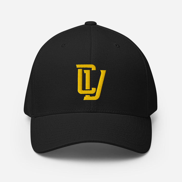 "CV" Structured Twill Cap | E Luna Brand ESSENTIAL | 2 Gold Thread Logos