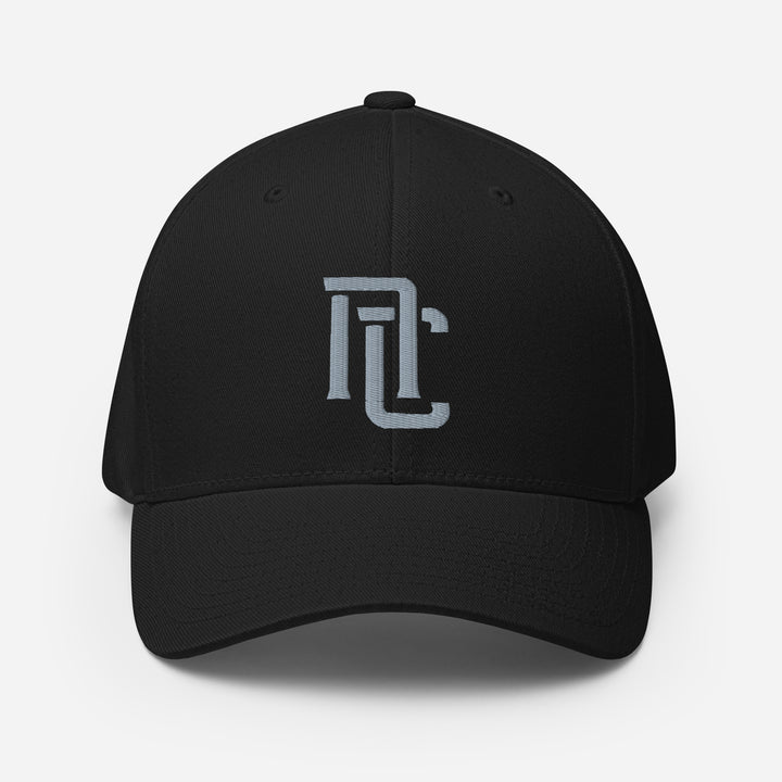 "NC" Structured Twill Cap | E Luna Brand PREMIUM | 4 Grey Thread Logos | 3D Puff Edition