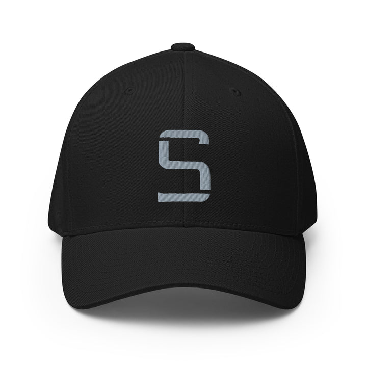 "S" Structured Twill Cap | E Luna Brand CLASSIC | 1 Grey Thread Logo | 3D Puff Edition