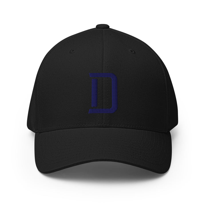"D" Structured Twill Cap | E Luna Brand SELECT | 3 Navy Thread Logos | 3D Puff Edition