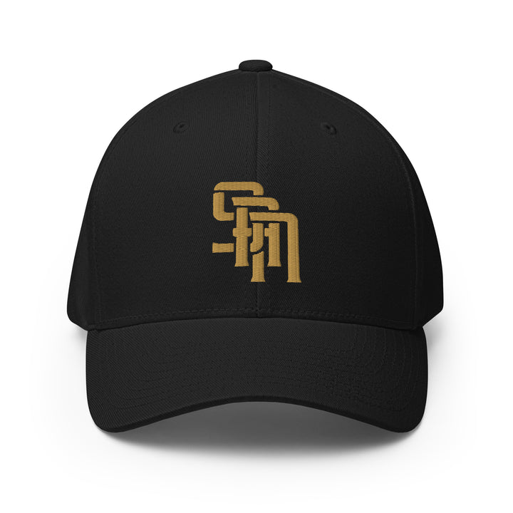 "SAN" Structured Twill Cap | E Luna Brand CLASSIC | 1 Old Gold Thread Logo | 3D Puff Edition