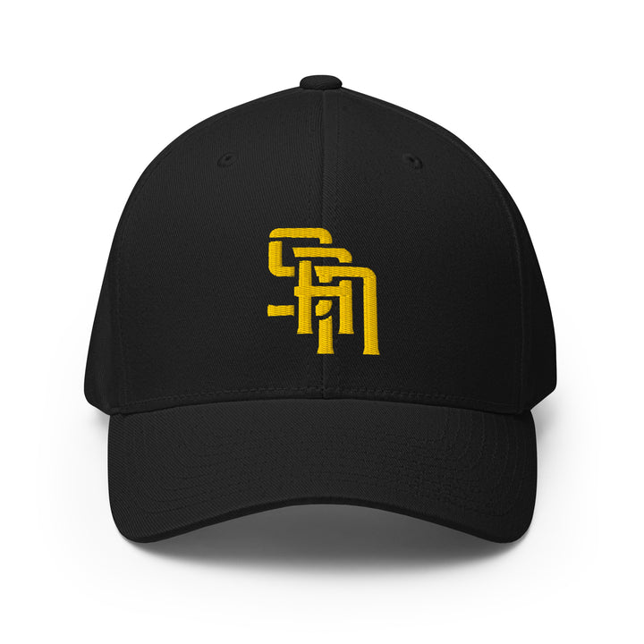"SAN" 2.0 Structured Twill Cap | E Luna Brand SELECT | 3 Gold Thread Logos | 3D Puff Edition