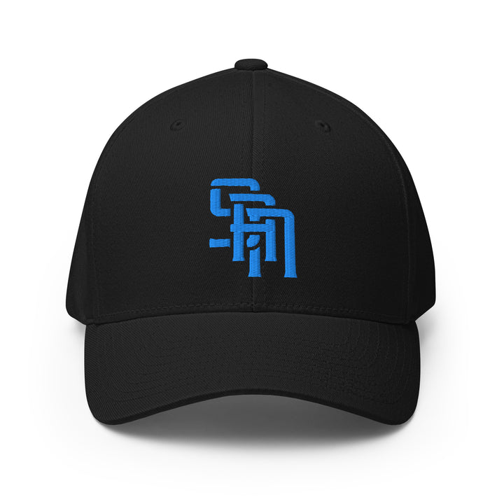 "SAN" 2.0 Structured Twill Cap | E Luna Brand SELECT | 3 Aqua/Teal Thread Logos | 3D Puff Edition