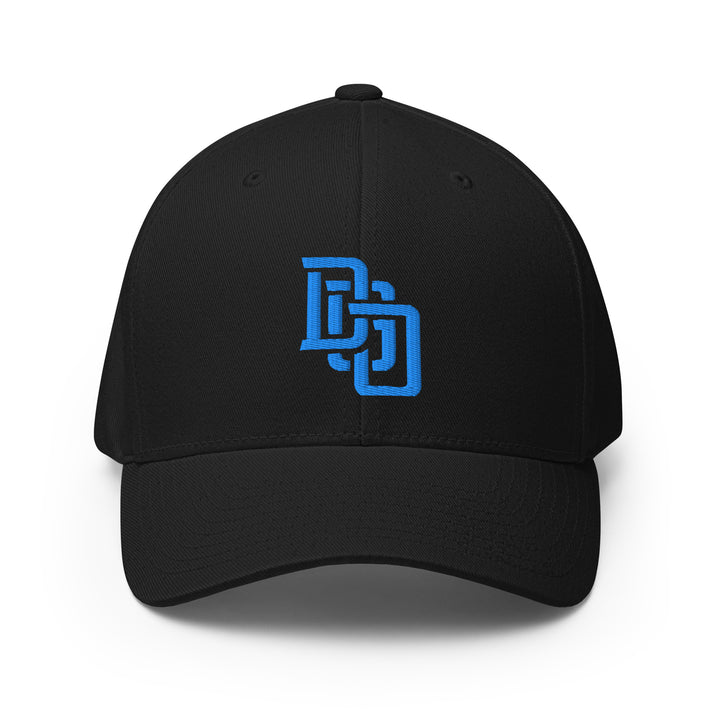 "DGO" Structured Twill Cap | E Luna Brand ESSENTIAL | 2 Aqua/Teal Thread Logos | 3D Puff Edition