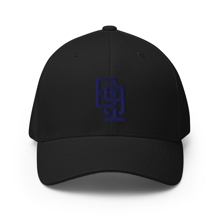 "619" Structured Twill Cap | E Luna Brand ESSENTIAL | 2 Navy Thread Logos | 3D Puff Edition