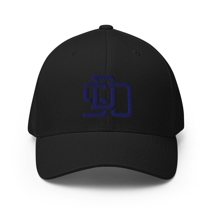 "SDO" Structured Twill Cap | E Luna Brand SELECT | 3 Navy Thread Logos | 3D Puff Edition