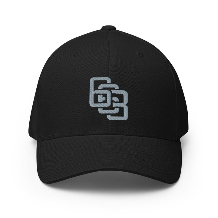 "663" Structured Twill Cap | E Luna Brand ESSENTIAL | 2 Grey Thread Logos | 3D Puff Edition