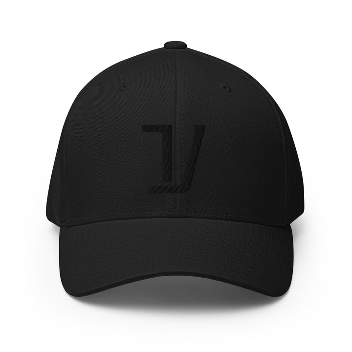 Boné Sarja Estruturado "V" | E Luna Brand SELECT | 3 Logos em Fio Preto | Edição Puff 3D