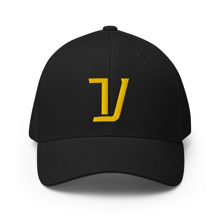 "V" Structured Twill Cap | E Luna Brand SELECT | 3 Gold Thread Logos | 3D Puff Edition