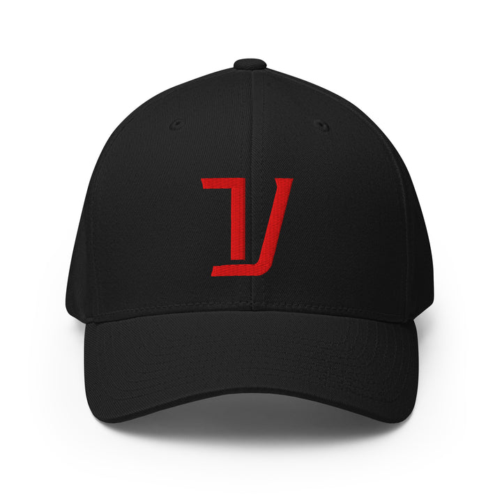 "V" Structured Twill Cap | E Luna Brand SELECT | 3 Red Thread Logos | 3D Puff Edition