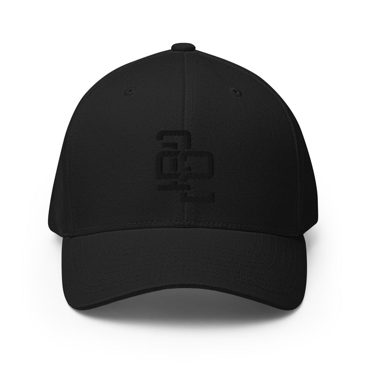 Boné de Sarja Estruturado "212" | E Luna Brand ESSENTIAL | 2 Logos com Fio Preto | Edição 3D Puff