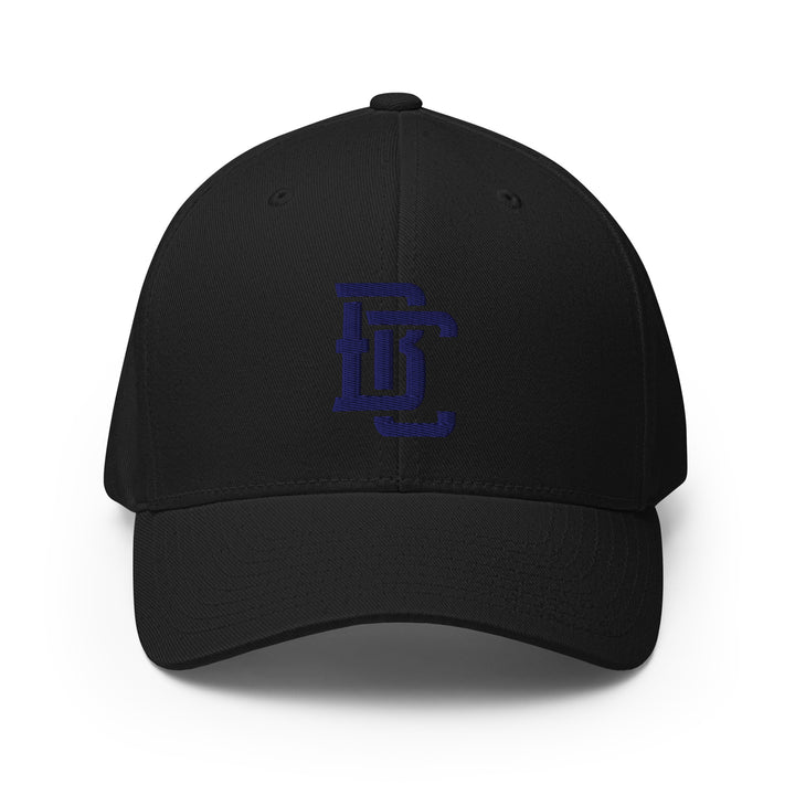 "BC" Structured Twill Cap | E Luna Brand ESSENTIAL | 2 Navy Thread Logos | 3D Puff Edition