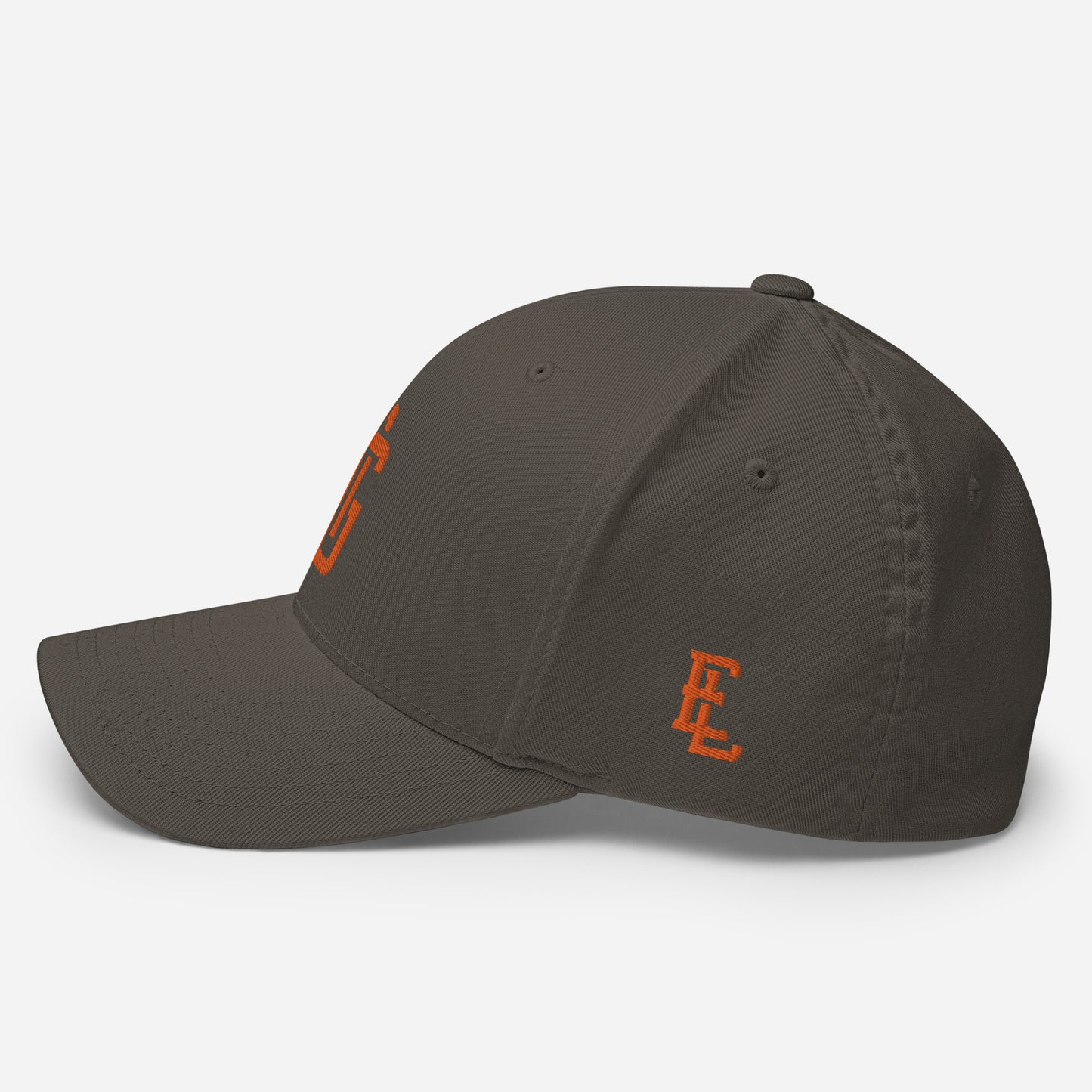 "ANG" Structured Twill Cap | E Luna Brand ESSENTIAL | 2 Orange Thread Logos