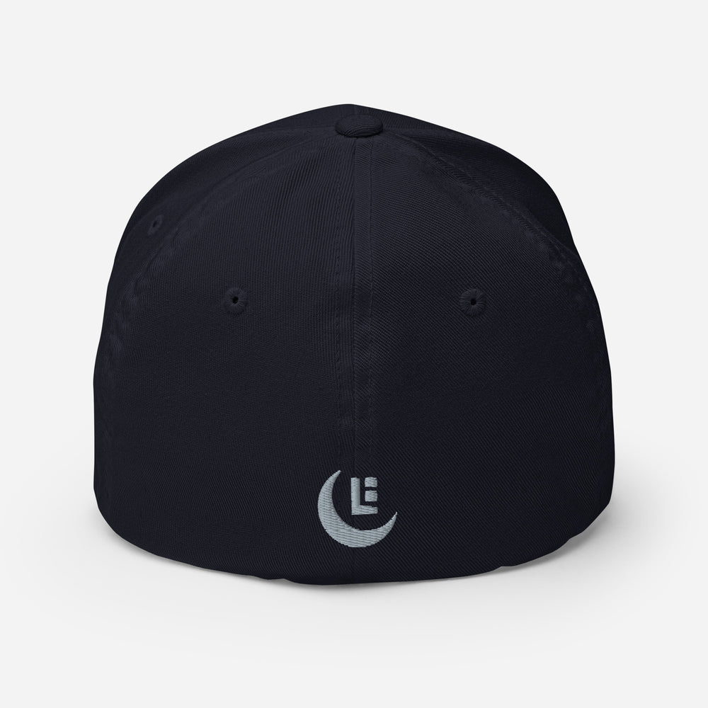 "SAN" Structured Twill Cap | E Luna Brand PREMIUM | 4 Grey Thread Logos | 3D Puff Edition