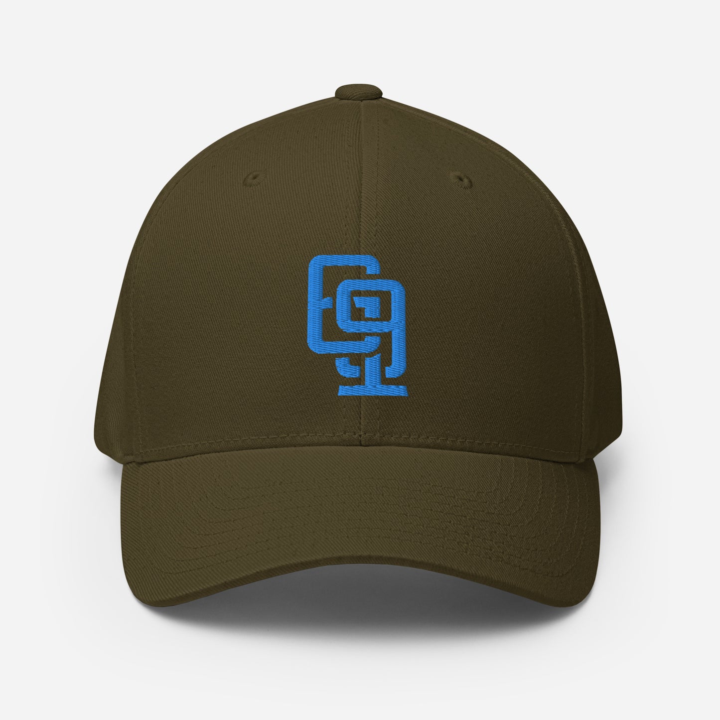 "619" Structured Twill Cap | E Luna Brand SELECT | 3 Aqua/Teal Thread Logos [3D Puff Edition]