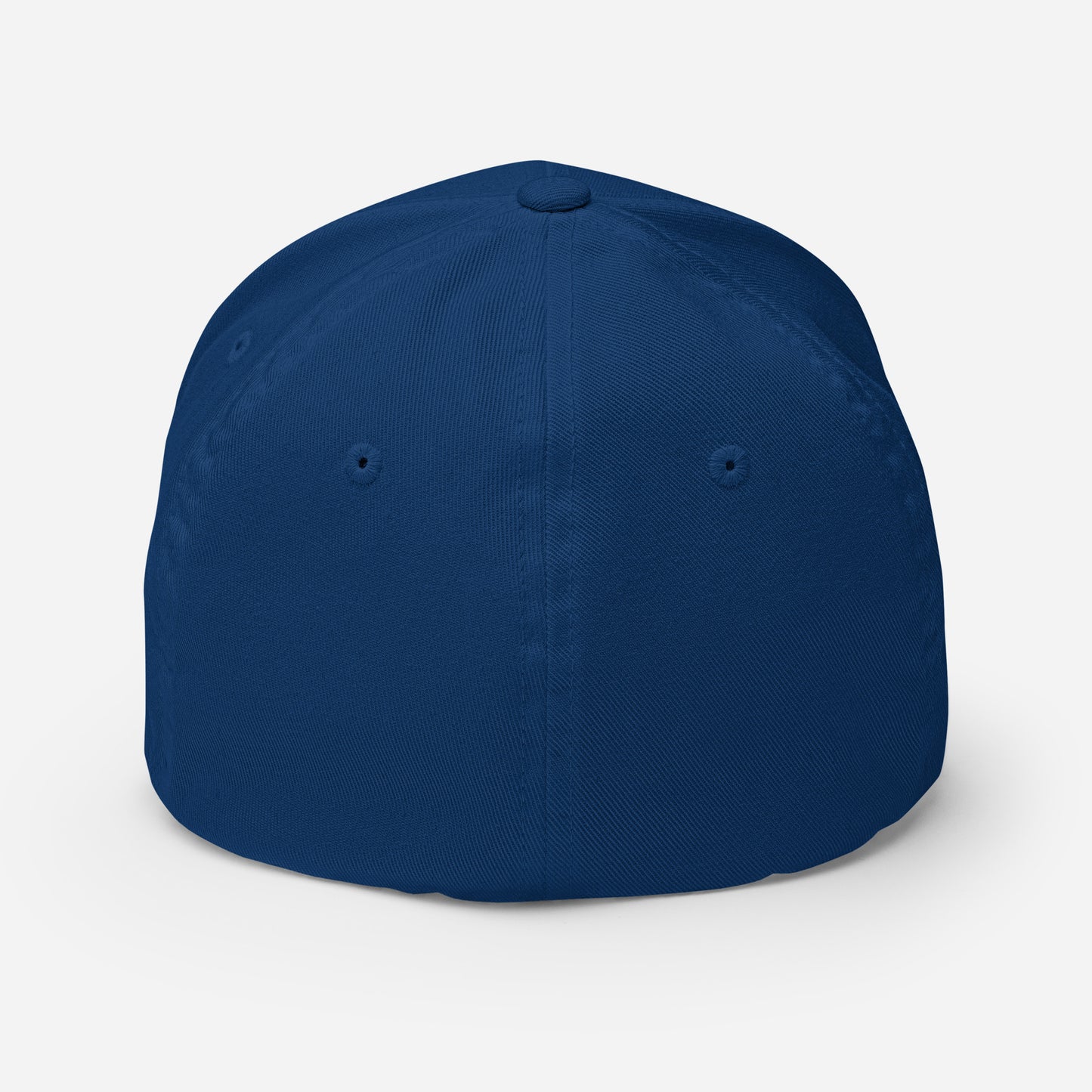 "LOS" Structured Twill Cap | Flexfit 6277 | E Luna ESSENTIAL Duocrest 2 Navy Thread Front & Left Side Logos