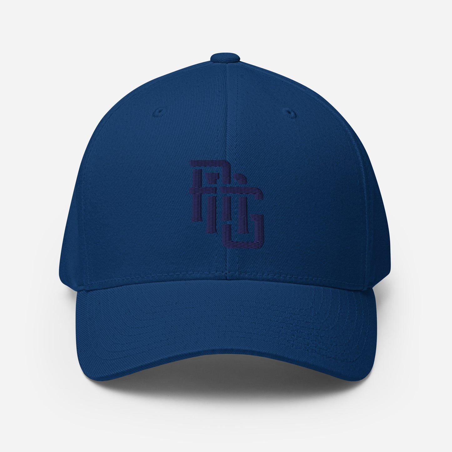 "ANG" Structured Twill Cap | E Luna Brand ESSENTIAL | 2 Navy Thread Logos