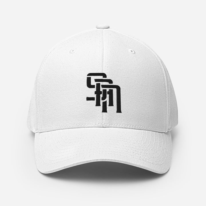 "SAN" Structured Twill Cap | E Luna Brand ESSENTIAL | 2 Black Thread Logos | 3D Puff Edition
