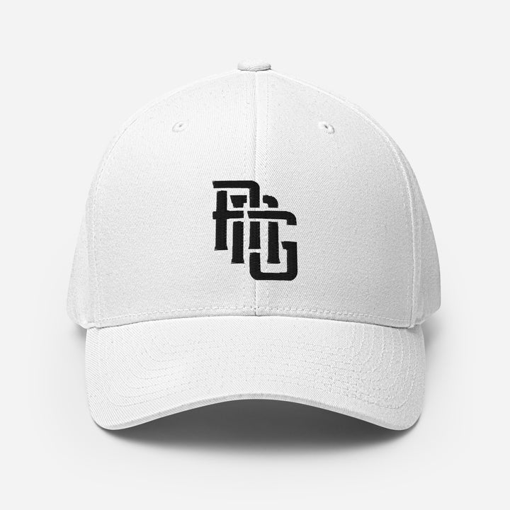 "ANG" Structured Twill Cap | E Luna Brand ESSENTIAL | 2 Black Thread Logos
