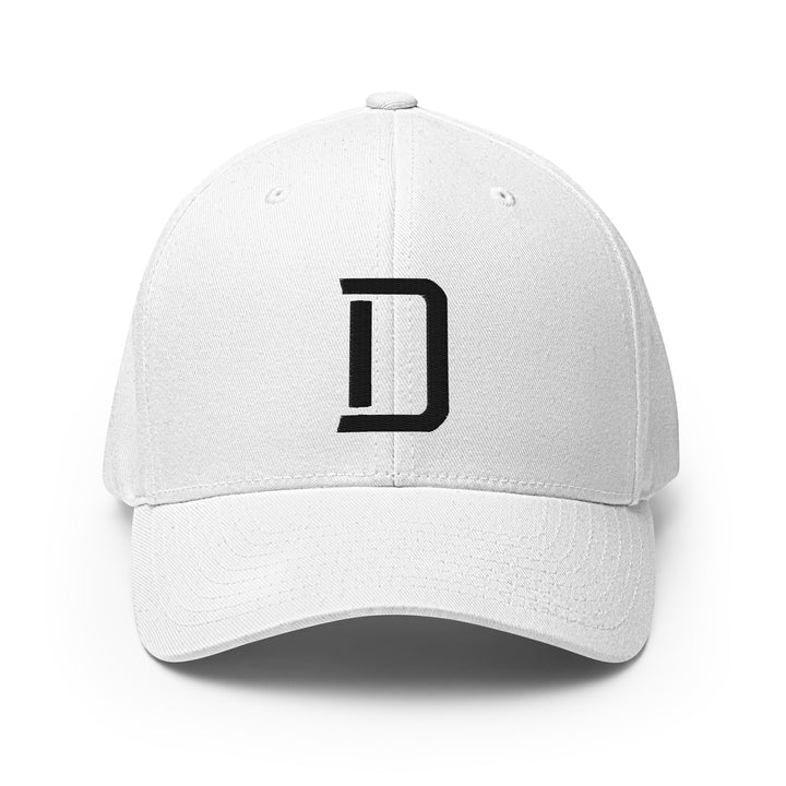 "D" Structured Twill Cap | E Luna Brand PREMIUM | 4 Black Thread Logos | 3D Puff Edition