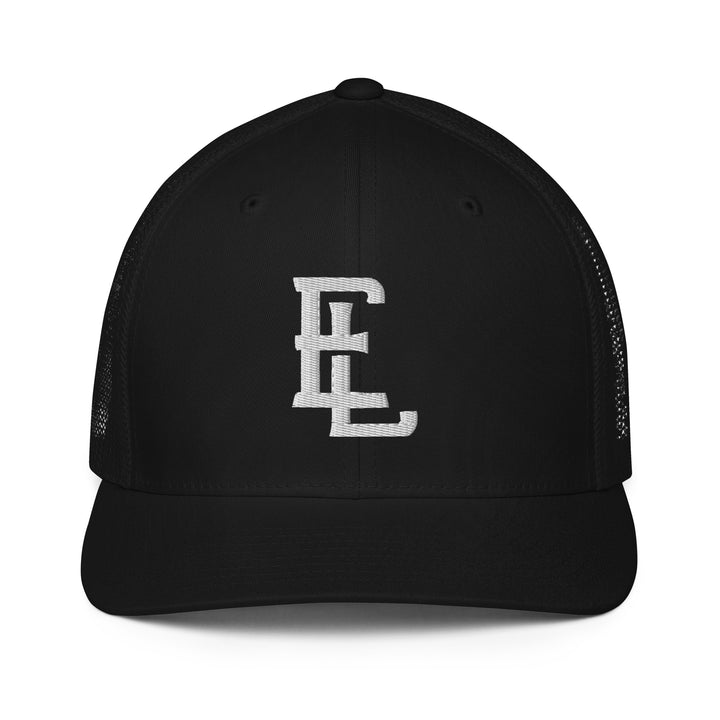 E Luna Brand "EL" CLASSIC Closed-Back Trucker Cap — front view