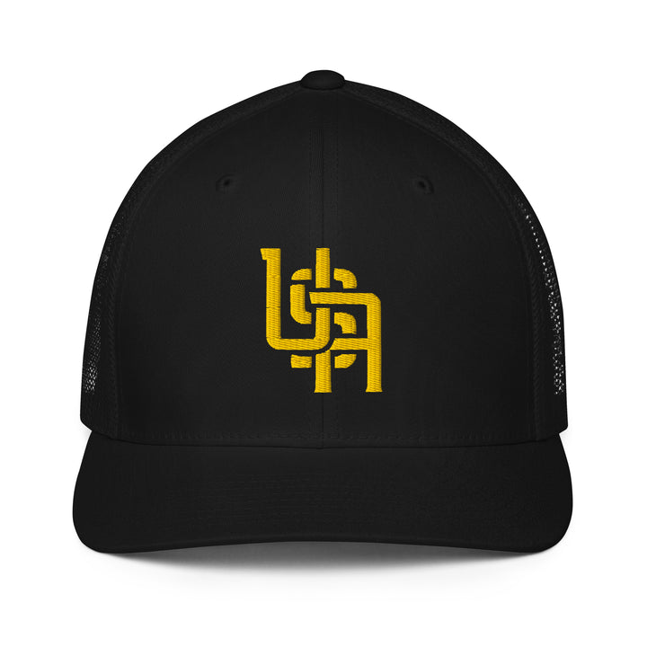 "USA" Closed-Back Trucker Cap | E Luna Brand CLASSIC | 1 Gold Thread Logo