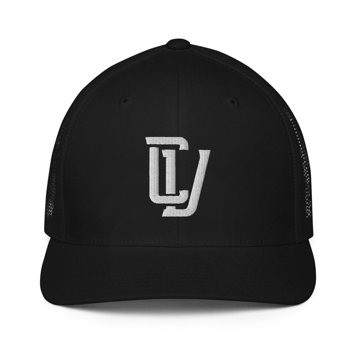 "CV" Closed-Back Trucker Cap | E Luna Brand CLASSIC | 1 White Thread Logo | 3D Puff Edition