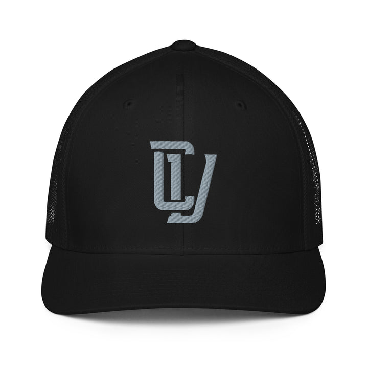 "CV" Closed-Back Trucker Cap | E Luna Brand CLASSIC | 1 Grey Thread Logo | 3D Puff Edition