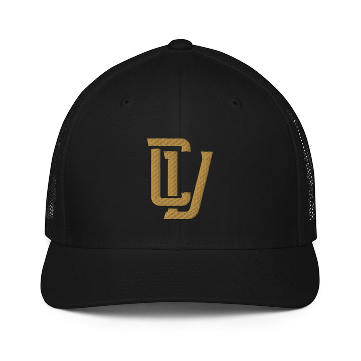 "CV" Closed-Back Trucker Cap | E Luna Brand CLASSIC | 1 Old Gold Thread Logo