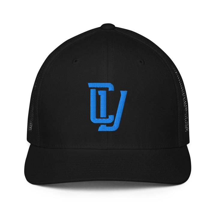 "CV" Closed-Back Trucker Cap | E Luna Brand CLASSIC | 1 Aqua/Teal Thread Logo