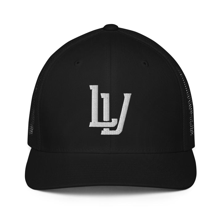 "LV" Closed-Back Trucker Cap | E Luna Brand CLASSIC | 1 White Thread Logo | 3D Puff Edition