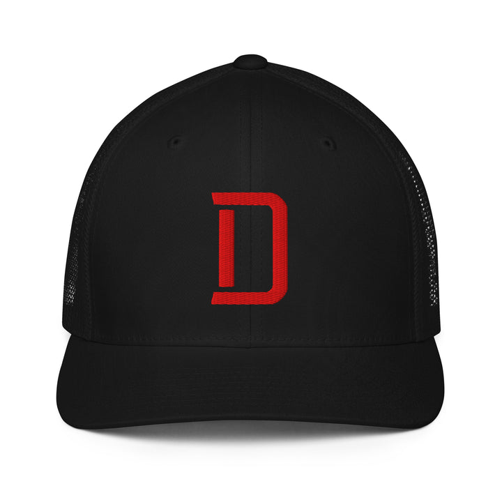 "D" Closed-Back Trucker Cap | E Luna Brand CORE | 1 Red Thread Logo