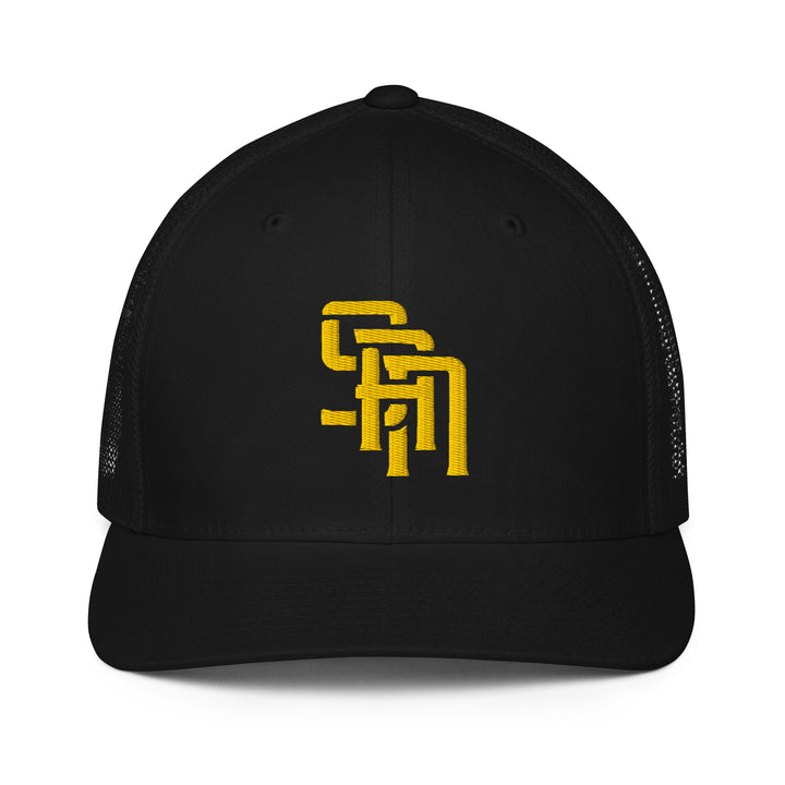 "SAN" 2.0 Closed-Back Trucker Cap | E Luna Brand CORE | 1 Gold Thread Logo