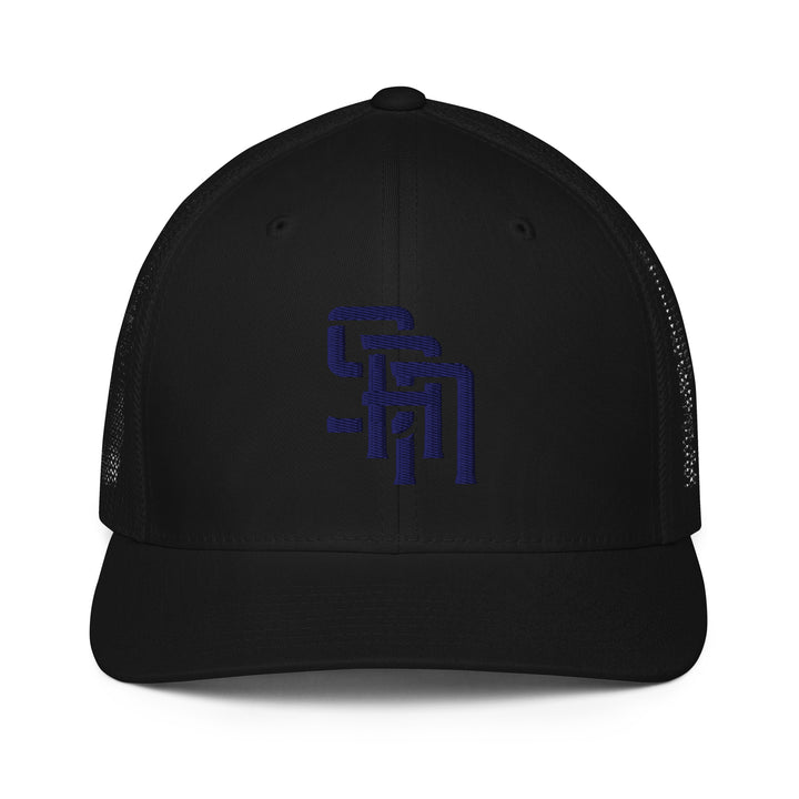 "SAN" 2.0 Closed-Back Trucker Cap | E Luna Brand CORE | 1 Navy Thread Logo