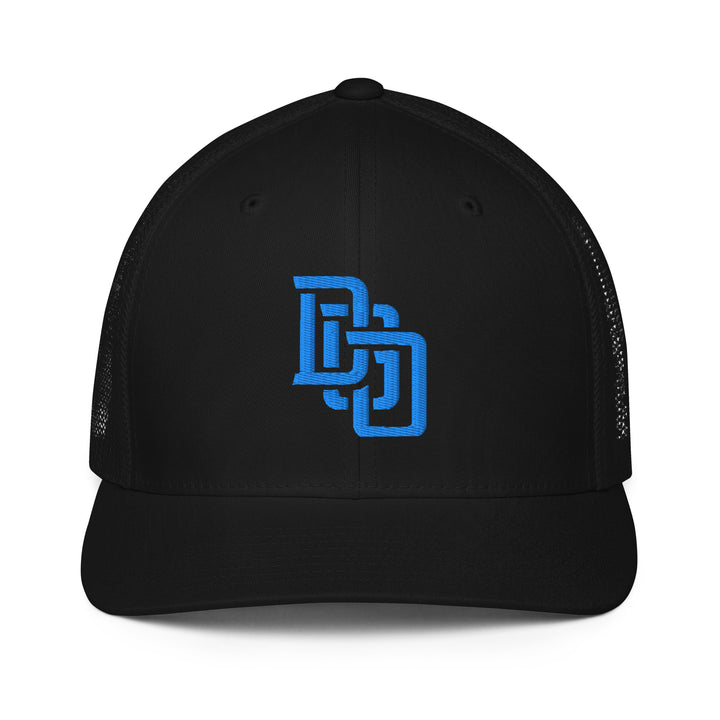 "DGO" Closed-Back Trucker Cap | E Luna Brand CORE | 1 Aqua/Teal Thread Logo