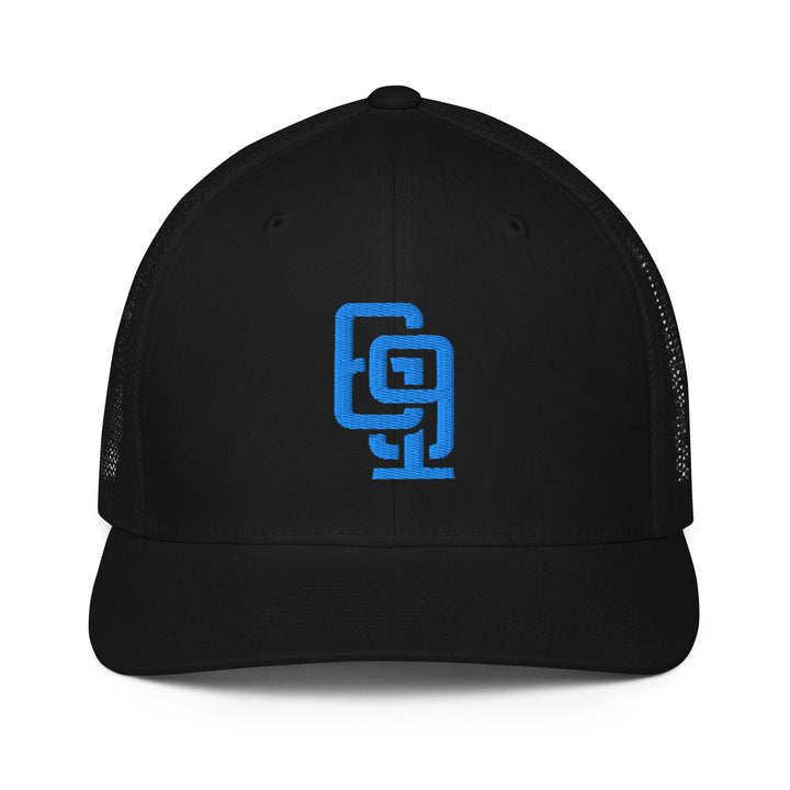 "619" Closed-Back Trucker Cap | E Luna Brand CORE | 1 Aqua/Teal Thread Logo