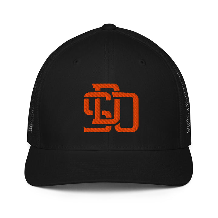 "SDO" Closed-Back Trucker Cap | E Luna Brand CORE | 1 Orange Thread Logo