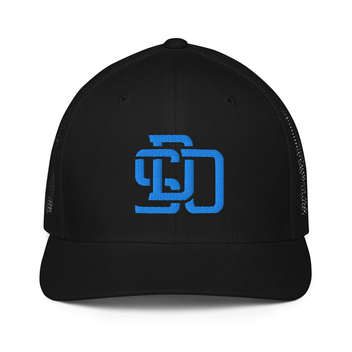 "SDO" Closed-Back Trucker Cap | E Luna Brand CORE | 1 Aqua/Teal Thread Logo