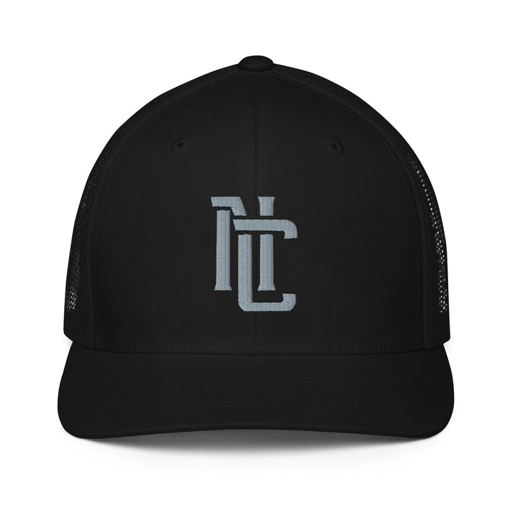 "NC" 2.0 Closed-Back Trucker Cap | E Luna Brand CLASSIC | 1 Grey Thread Logo | 3D Puff Edition