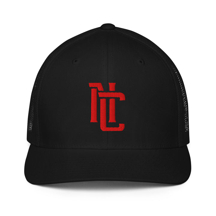 "NC" 2.0 Closed-Back Trucker Cap | E Luna Brand CLASSIC | 1 Red Thread Logo | 3D Puff Edition