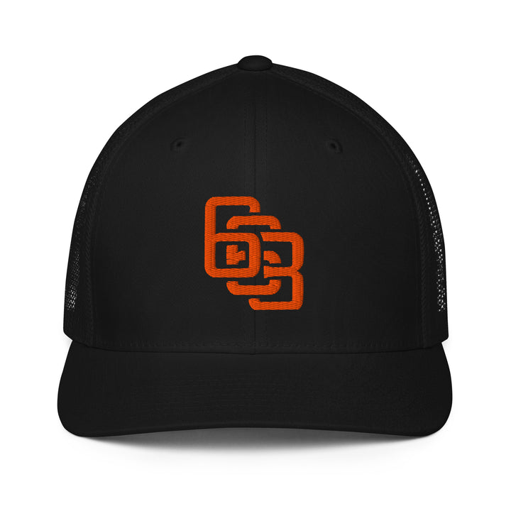 "663" Closed-Back Trucker Cap | E Luna Brand CORE | 1 Orange Thread Logo
