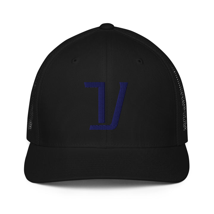 "V" Closed-Back Trucker Cap | E Luna Brand CORE | 1 Navy Thread Logo